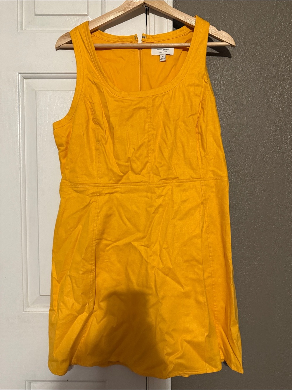 Banana Republic Bright Yellow Sleeveless Mini Dress